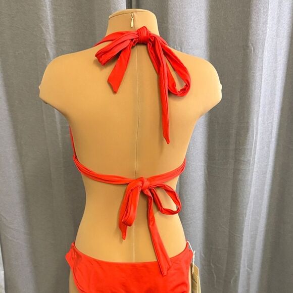 Monday Swimwear Red Halter Bikini Set - Picture 12 of 15